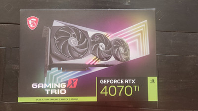 MSI GeForce RTX 4070 Ti GAMING X TRIO 12GB GDDR6X Graphics Card