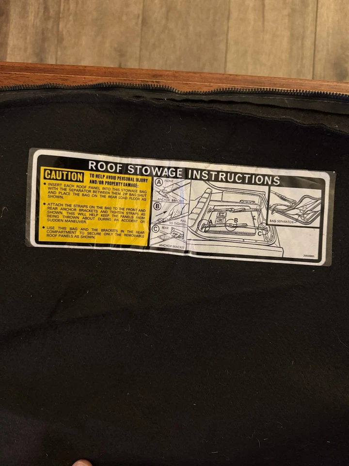 Chevrolet Camaro RS 1991 bolsa T-Top como nueva bolsa IROC Tops ¡como nueva Time Capsule! Foto 4 de 4