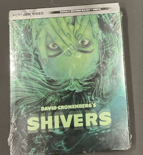 ⚡️Shivers (Blu-Ray + Digital, 1975)Vestron Video Steelbook - Cronenberg