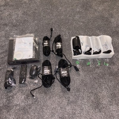 Kare 4 Kanal CCTV Kit D6694HH 4 Kameras, NVR Recorder, Fernbedienung, Kabel komplett