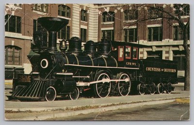 Vintage Countess of Dufferin Train Postcard Winnipeg Canada