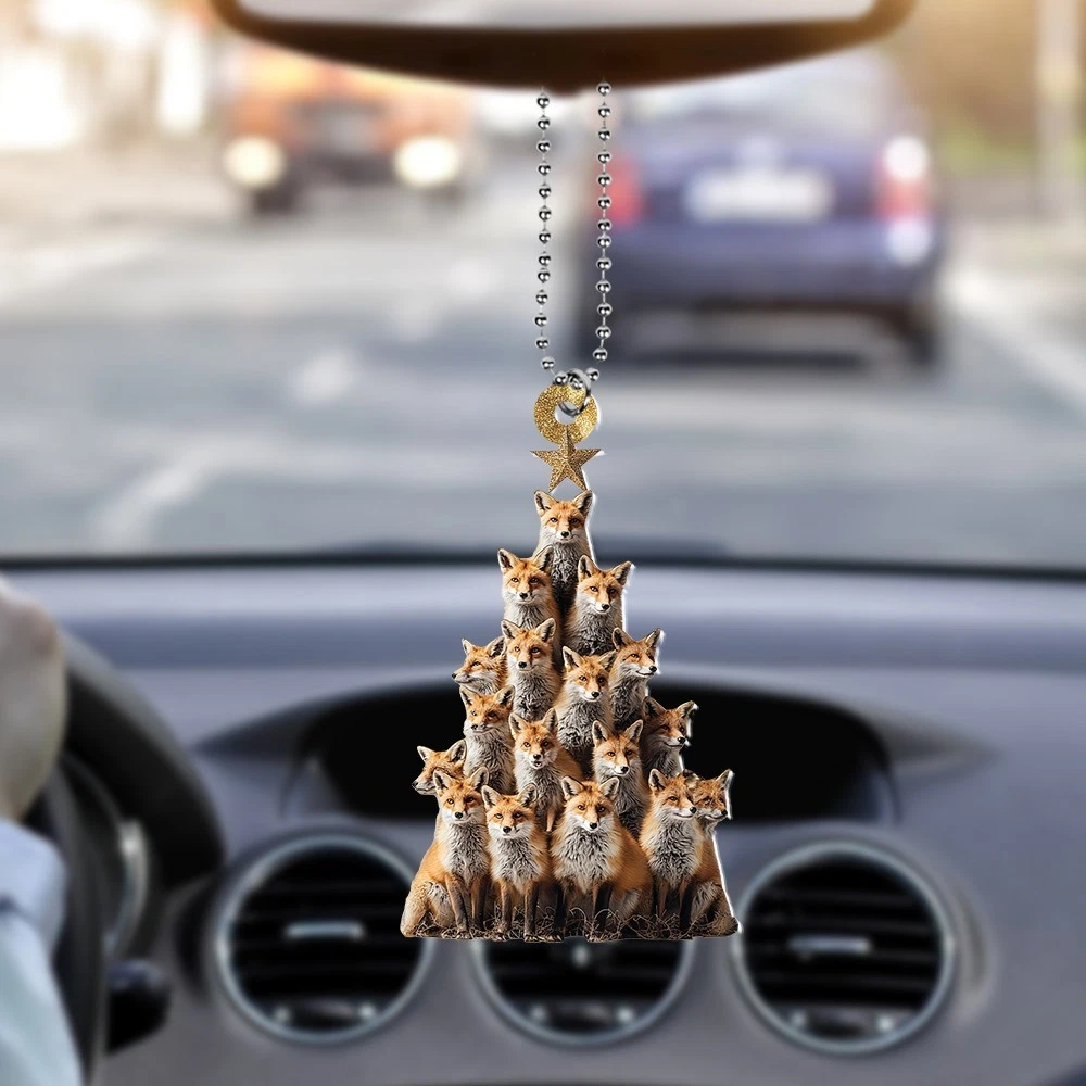 Fox Christmas Ornament, Animal Christmas Tree Hanging Decor