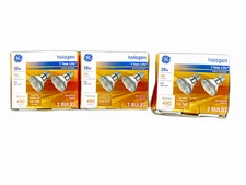 Lot of 3 Boxes – GE Halogen Indoor Spotlight Bulbs  2-Pack per Box  38W PAR20