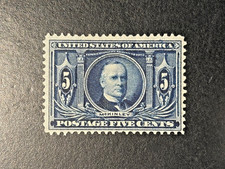 US Stamp Scott #326, 5c, William McKinley, 1904, MNH, OG, SEE IMAGES!