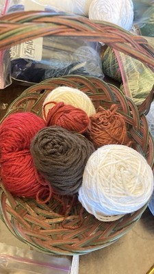 Mixed Lot of  Worsted Weight Acrylic Yarn - min. weight 11 oz, autumn colors
