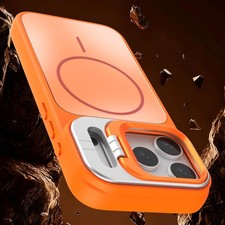 For iPhone 17 Pro Max 16 15 14 13 12 11 Frosted Mag Safe Case Camera Kickstand