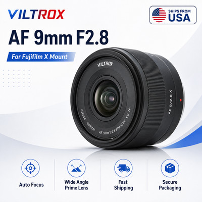 Viltrox 9mm F2.8 APS-C 90Mm F2.2 F1.8 Auto Focus Prime Lens Fujifilm Fuji X NEW