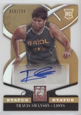 2014 Panini Elite Rookie Status Gold Die-Cut 50/199 Travis Swanson #192 Auto 1k5
