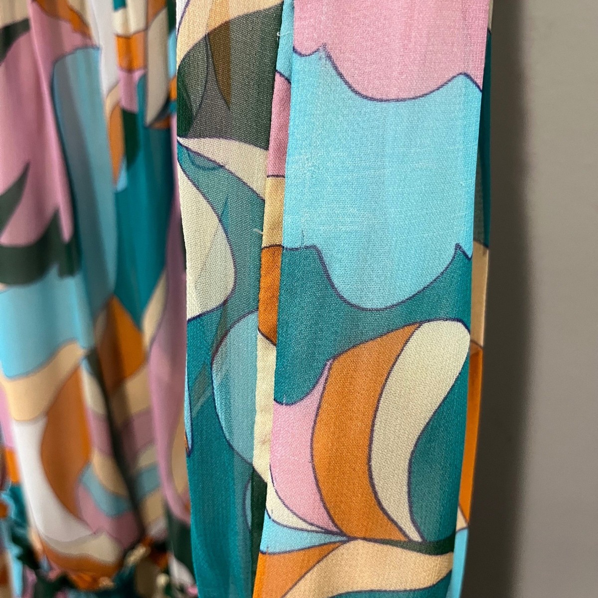 Anthropologie Maeve Keyhole Halter Maxi Dress Large Geometric Resort  Vacation | eBay
