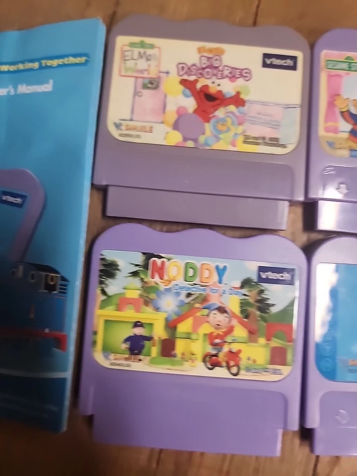 Vtech VSmile Lot Of 4 Video Games Seame Street, Elmo, Noddy, Thomas The Train - Image 4 of 4