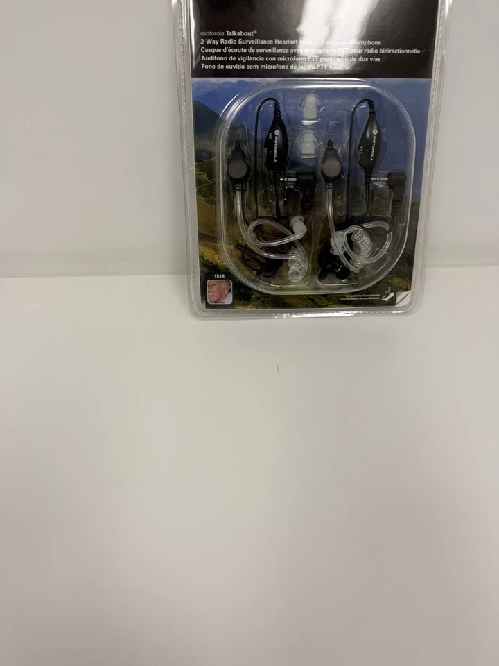 Motorola Talkabout 1518 2-Way Surveillance Headset PTT Mic Radio Earpiece NEW - Image 4 of 4
