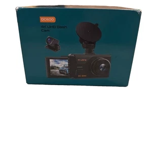 DC600 4K UHD Dash Cam Front and Rear - D4 New In Box