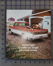 1970 Ford Pickup Truck F 100 Xlt Ranger Custom Brochure Mailer Original