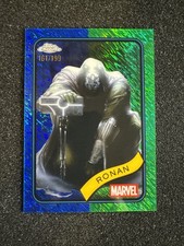 2025 Topps Chrome Marvel Blue Green Shimmer Refractor /199 Ronan #157