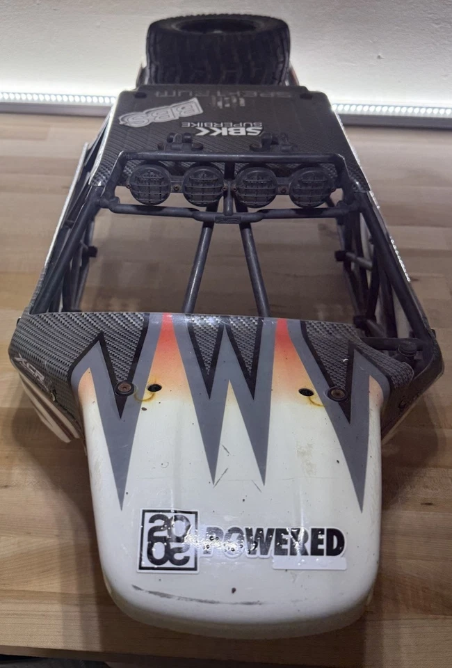 RCMK XCR-1000 1/5 RC OEM Body Panels & Frame -- Carbon Fiber Yellow Red White - Image 3 of 4