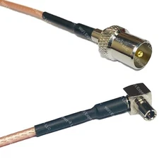 RG316 DVB TV Pal Male to TS9 ANGLE MALE RF Cable Rapid-SHIP LOT