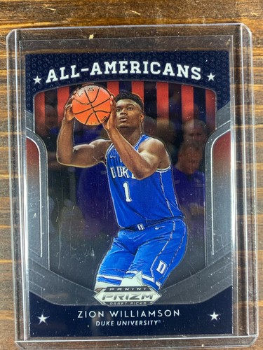 2019 Panini Prizm Draft Picks Zion Williamson Rookie Card #51 – Crusade Silver – Duke / Pelicans – Ungraded