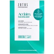 SALON BEAUTY ZOTOS ACCLAIM PLUS EXTRA BODY HAIR PERM NORMAL FINE TINTED MEDIUM