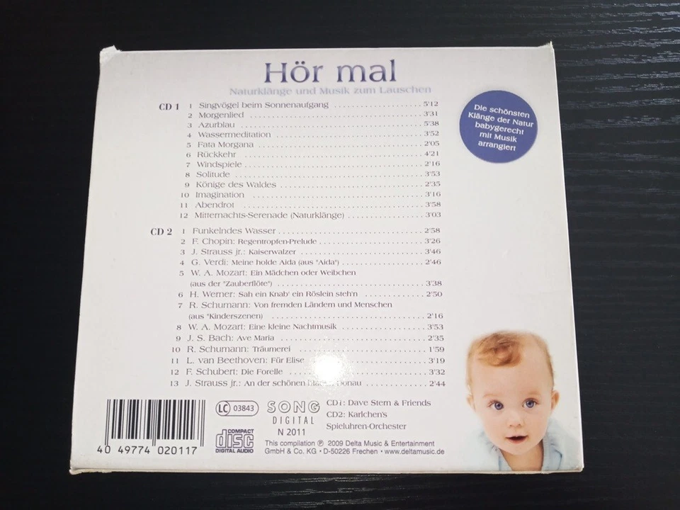 Various HÖR MAL ; NATURKLÄNGE UND MUSIK ZUM LAUSCHEN 2CD Compilation (Kind Baby) - Bild 2 von 4