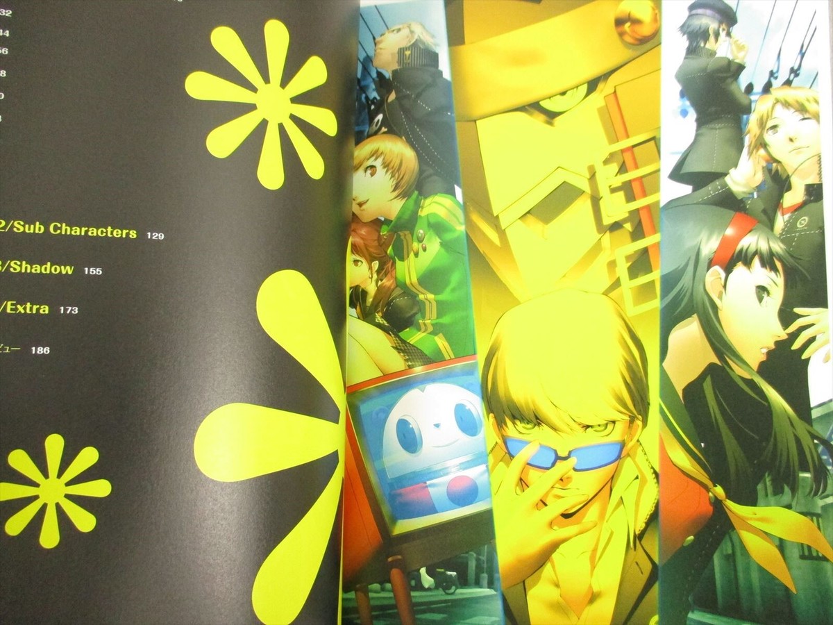 PERSONA 4 P4 Official Design Works SHIGENORI SOEJIMA PS2 Art Fan