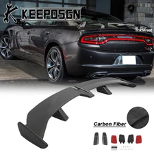 For Dodge Charger 55'' Rear Trunk Spoiler Wing Racing Pro Style CARBON FIBER