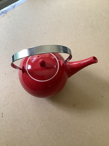 Teavana Teapot Red Round Fine Porcelain 24 ounce Tea House Collection - Picture 3 of 7