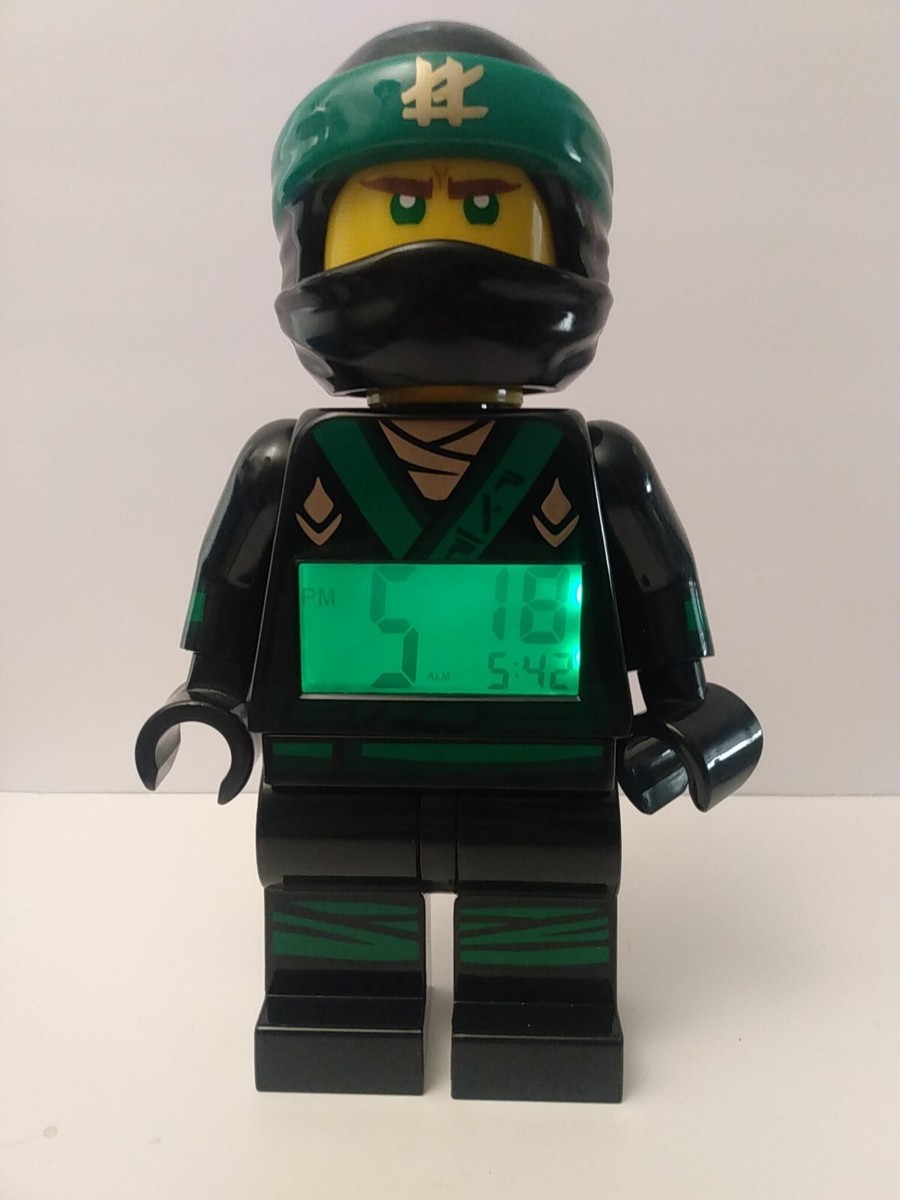 LEGO Ninjago~ LLOYD Green Black Ninja Figure Digital Alarm Clock