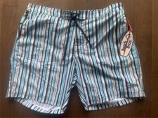 BEACH BROS. Brothers Multi Striped Trunks Bathing Suit Size XL  NEW 