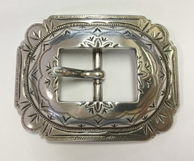 WESTERN HORSE SADDLE HEADSTALL BRIDLE ANTIQUE ENGRAVED CART BUCKLE fit's 3/4''