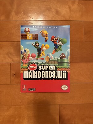 New Super Mario Bros Wii Strategy Guide Premiere Edition Prima Games No Poster