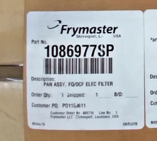 Frymaster 1086977SP Pan Assy FQ/OCF Electric Filter, Use With Filter Leaf Only