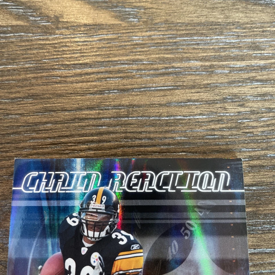 2006 Donruss Elite Willie Parker 2 Color Jersey Card /49 Pittsburgh NFL - Image 2 of 4