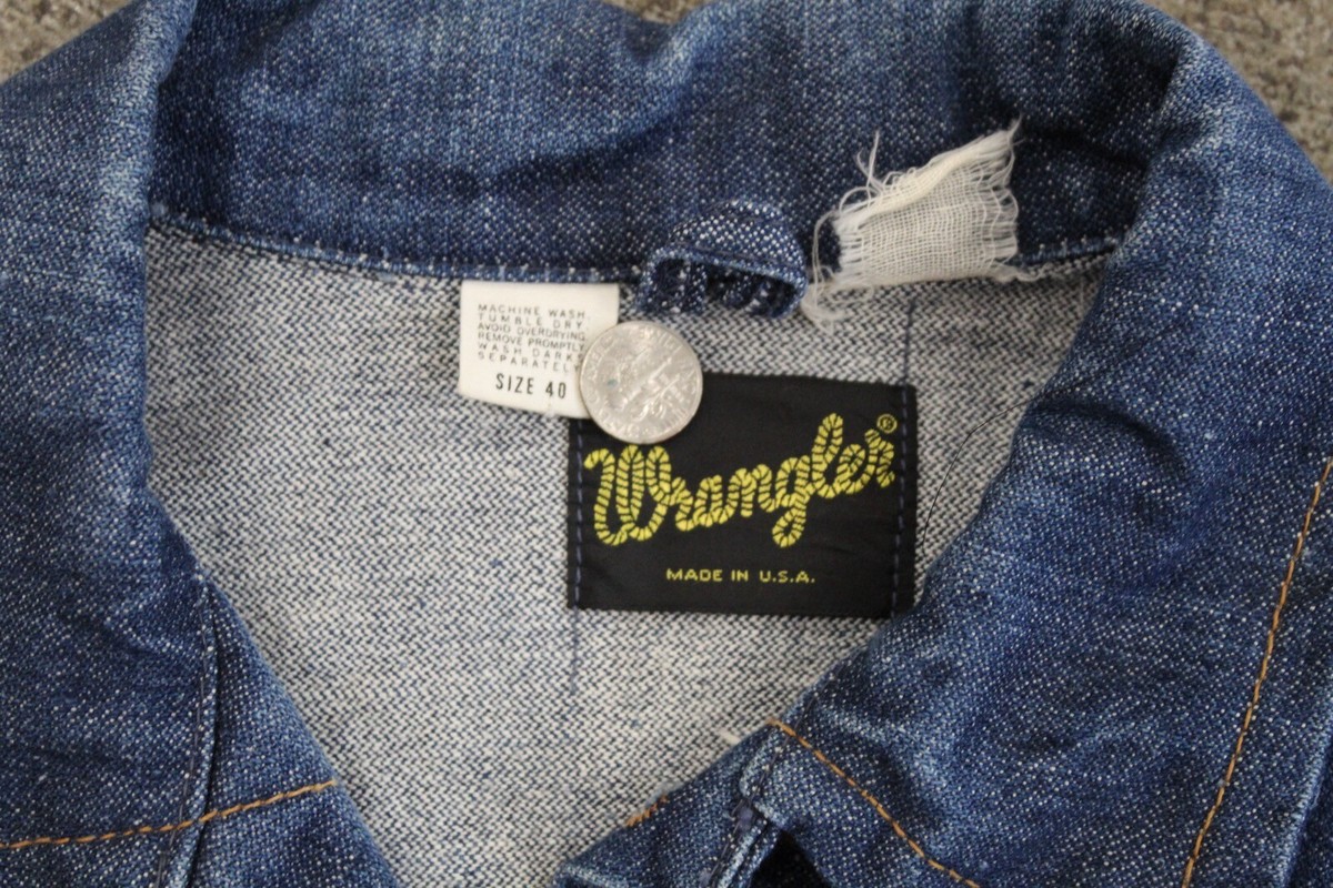 wrangler USA size 40 gジャン ヴィンテージ Vintage Wrangler Denim Jacket Men's Size 40 USA Made