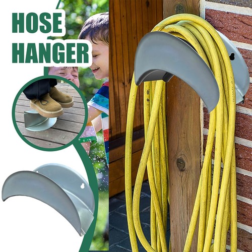 Garden Hosepipe Holder Hanger Wall Mounted Storage Hose Pipe Reel Holder Metal - Picture 4 of 12