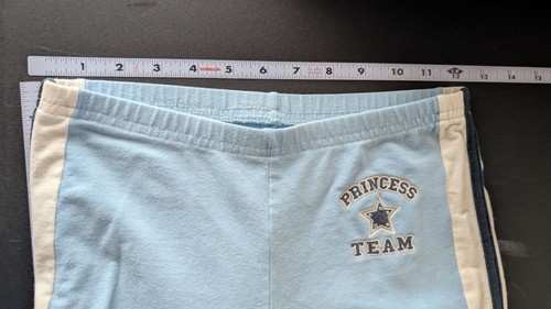 Total Girl Girls Light Blue Princess Team Side Stripe Bottoms Size 12 Y2K Retro - Picture 6 of 10