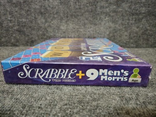 2 in 1 SCRABBLE & 9 MEN'S MORRIS Game - Picture 4 of 5