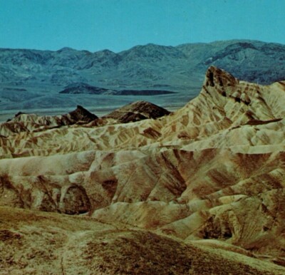Manly Beacon Death Valley  Zabriskie Point California CA VTG Postcard