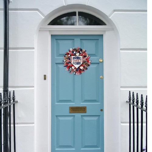 Independence Day Wreath Decorative Hanging Large 4th of July Door Wreath - Picture 7 of 14