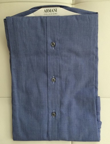 Neu mit Etikett - 195 $ Armani Collezioni Modern Fit Hemd (Größe 16,5 L) - Bild 7 von 7