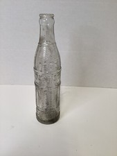 Vintage Antique NEHI Embossed Ribbed Soda Bottle 9 oz. Bismarck ND. Pat. 1925
