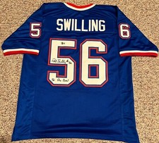 PAT SWILLING Signed Autographed Auto Pro Bowl Saints XL Custom Jersey Beckett