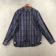 Tommy Hilfiger Custom Fit Button Down Shirt Mens XL Multicolor Plaid Long Sleeve