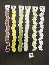 SET OF 6 MME 12" FLIP OVER BORDERS DRAGONFLIES, SHAMROCKS/POPCORN TENNIS/YIN B1 