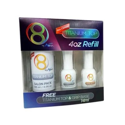 Aora Titanium Top 4oz Refill Free Titanium Top + Aora Grip Base 0.47 oz