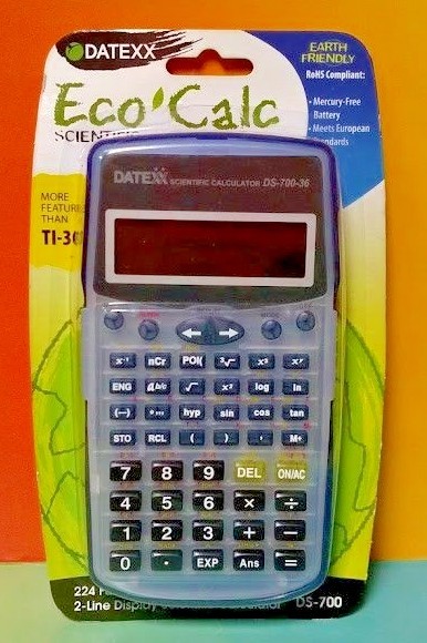 NEW Scientific Calculator DATEXX Eco Calc ds-700 224 Functions - More ...