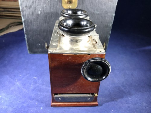 K1-89 VERASCOPE RICHARD / STEREOSCOPE WITH CASE - FRANCE - 45x107 MM3D - 1910 - Picture 3 of 11