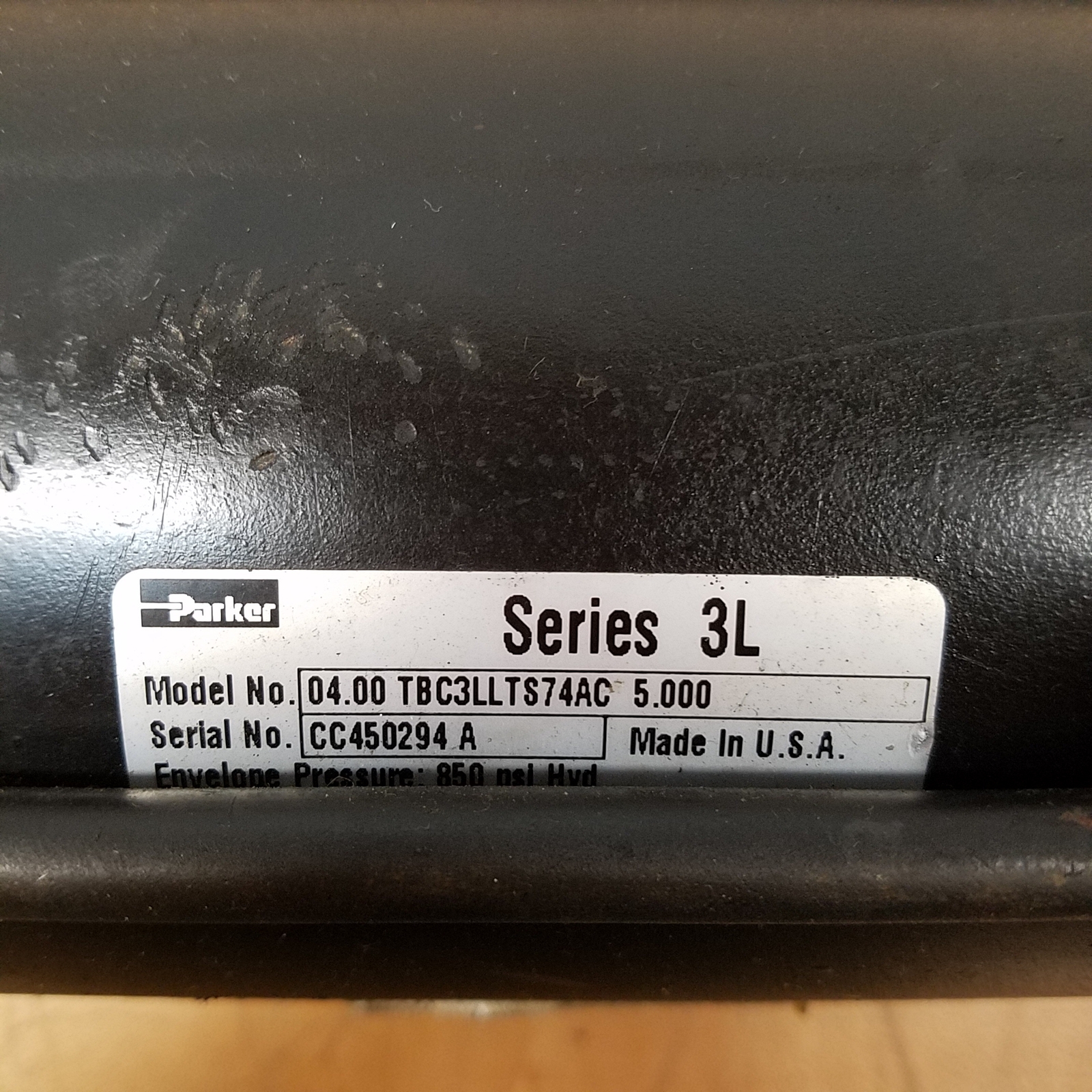 Parker 04.00 TBC3LLTS74AC 5.000 Series 3L Cylinder Envelope Pressure 850 PSI Hyd eBay