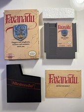 NES Faxanadu (Nintendo, 1989) CIB Complete In Box w/ Manual VERY CLEAN Tested!!