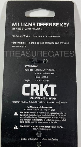 CRKT Columbia River Cuchillo y Herramienta Defensa Personal Llave Táctica EDC SUPERVIVENCIA - NUEVO - Imagen 4 de 10