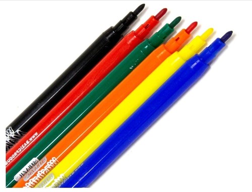 BAZIC Products Washable Markers Fine Line 12 Color, Thin Tip Coloring Marker - Picture 4 of 4